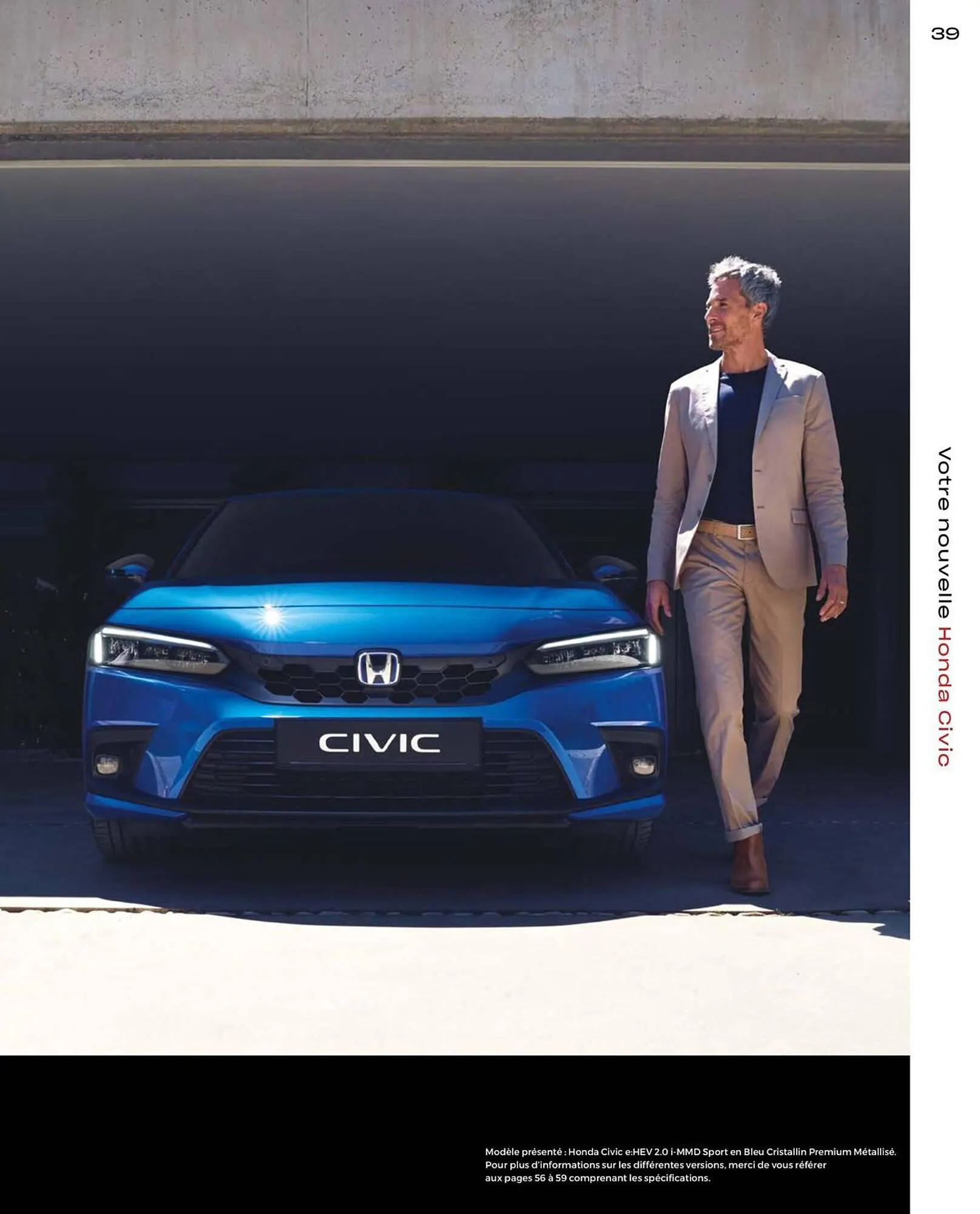 Catalogue Honda Civic Hybrid du 20 décembre au 30 juin 2024 - Catalogue page 39