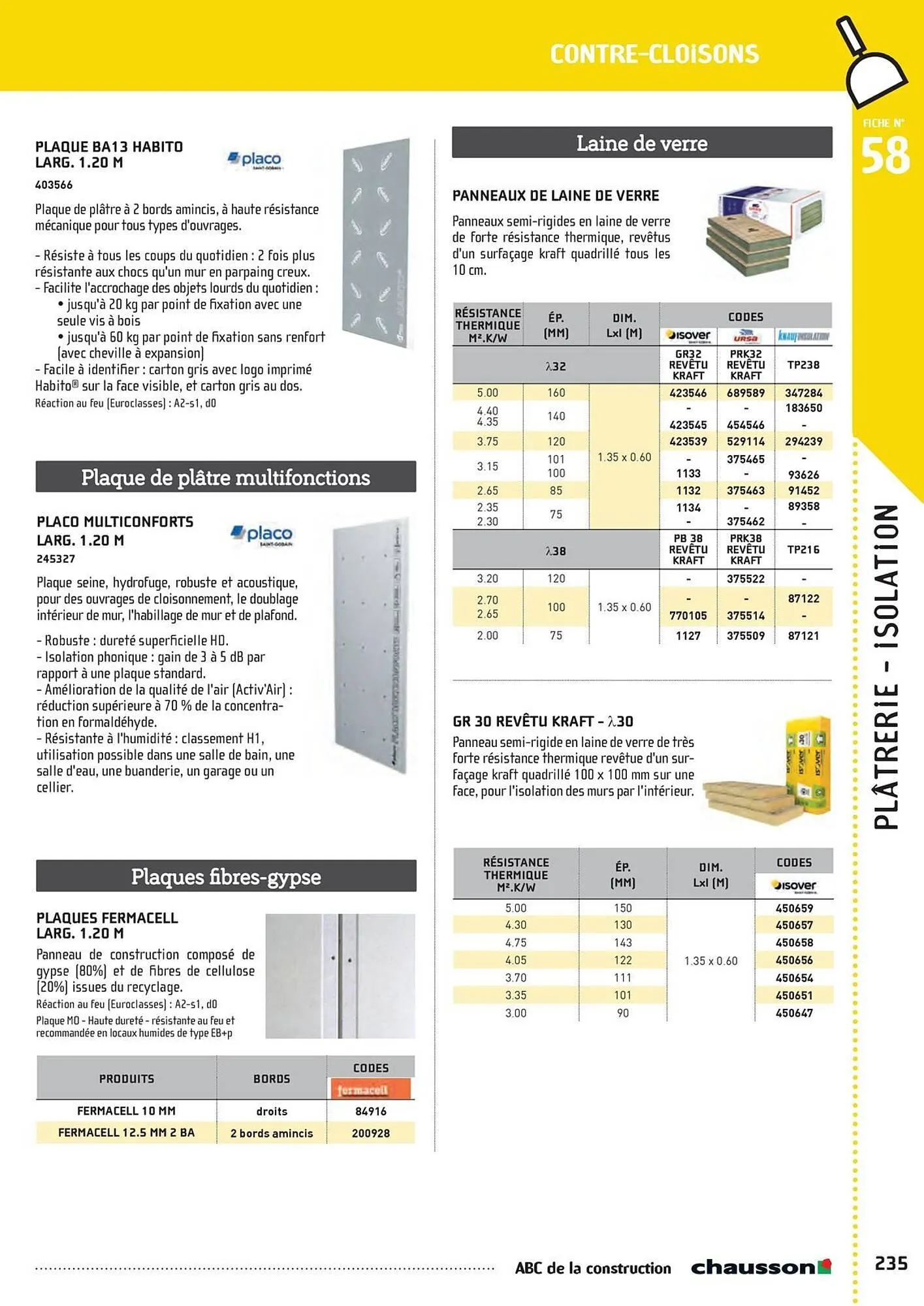 Catalogue Chausson Matériaux du 2 mai au 31 décembre 2025 - Catalogue page 237