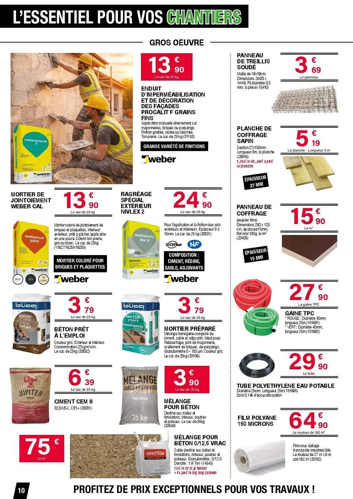 Catalogue Chretien Matériaux du 11 mars au 4 avril 2026 - Catalogue page 10