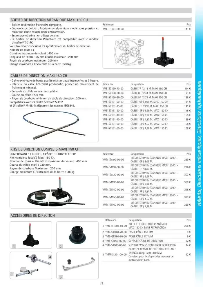 Catalogue Yamaha Marine - Accessoires Marine 2025 du 1 mars au 31 mars 2025 - Catalogue page 33