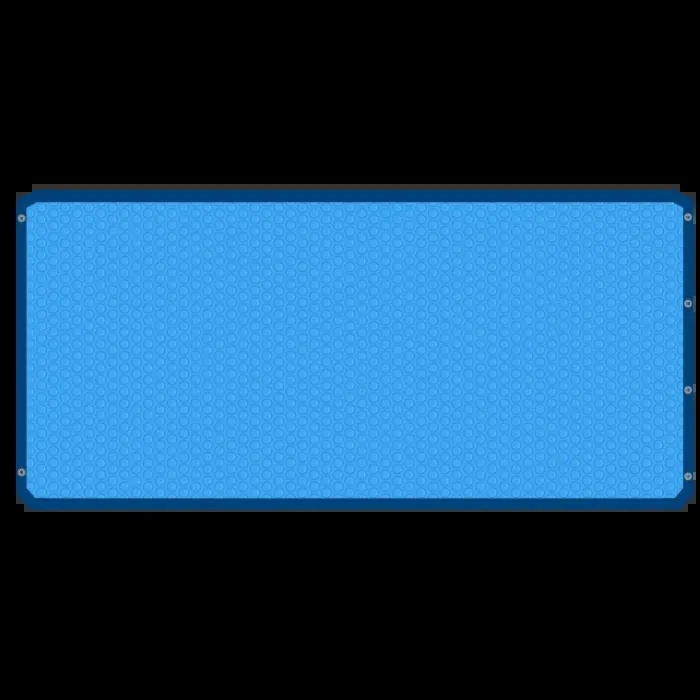 Bâche 4 côtés bordée bleue 400 microns NIAGARA