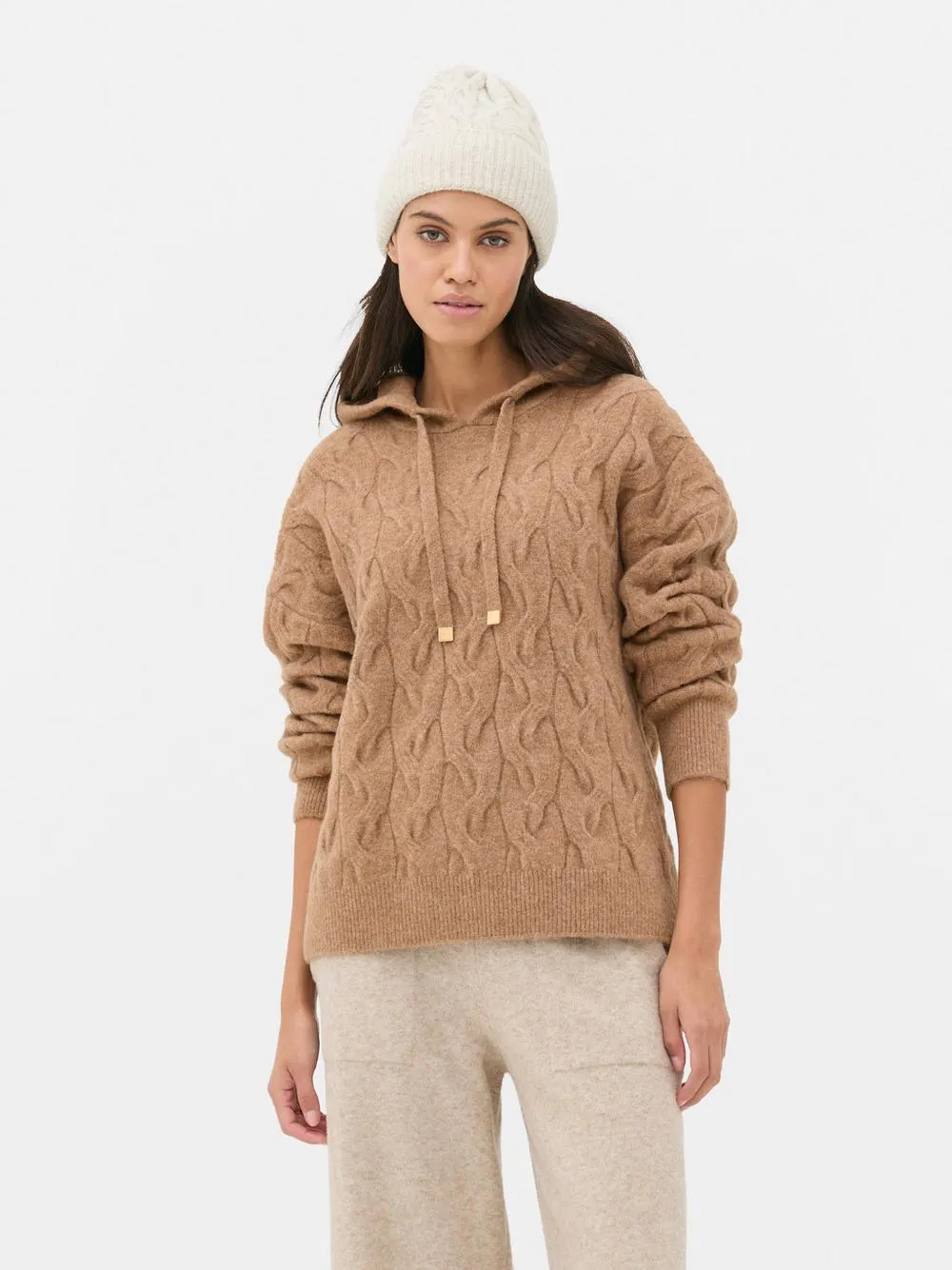 Cable Knit Hoodie