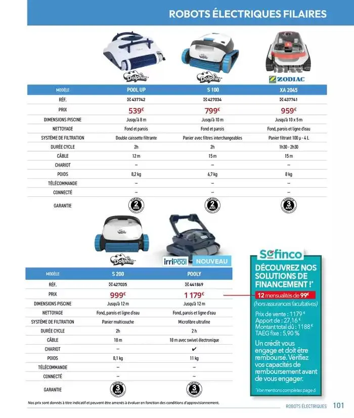 Les plaisir de l'eau Piscine,Spa,Arrosage du 10 mars au 31 décembre 2025 - Catalogue page 101