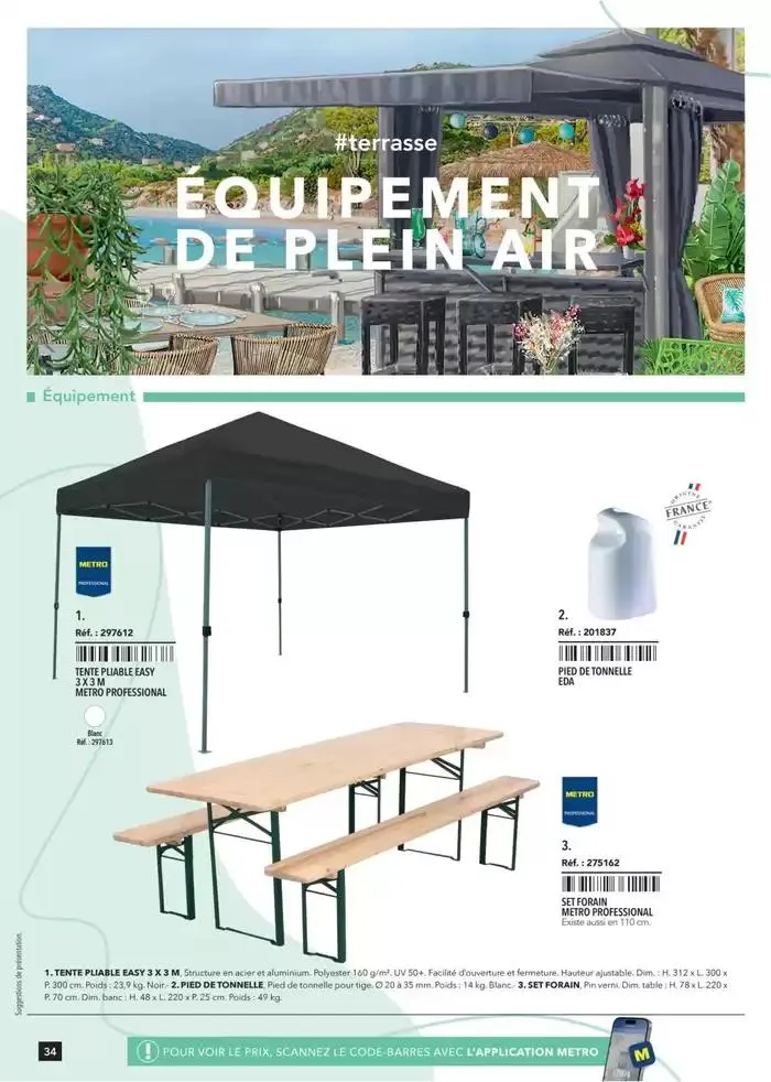 Metro #Terrasse édition 2025 du 30 janvier au 1 juillet 2025 - Catalogue page 34