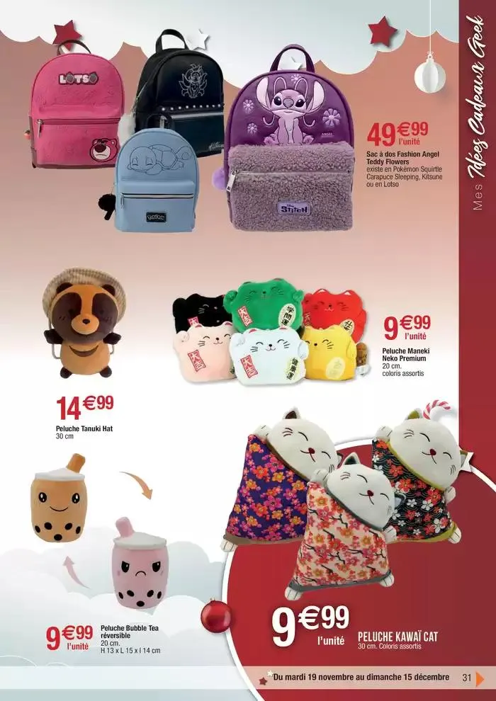 Déco (18j) Kdo Mode festif du 19 novembre au 15 décembre 2024 - Catalogue page 31