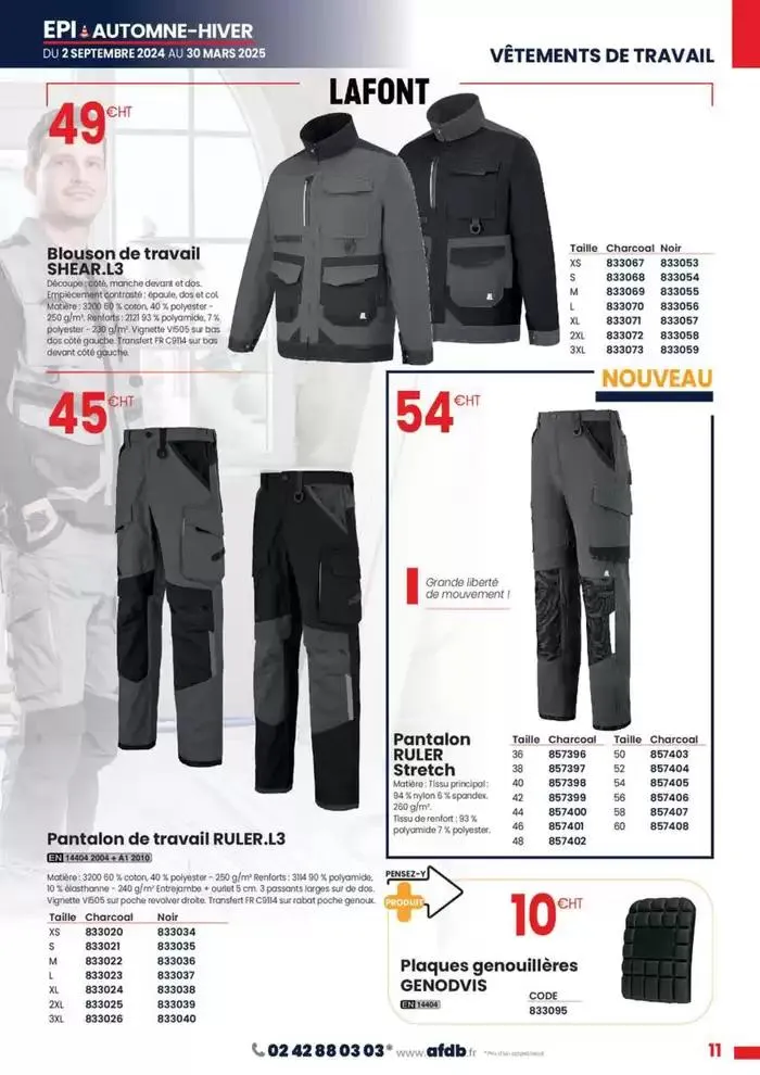 Automne - Hiver 2024 du 1 novembre au 30 mars 2025 - Catalogue page 11