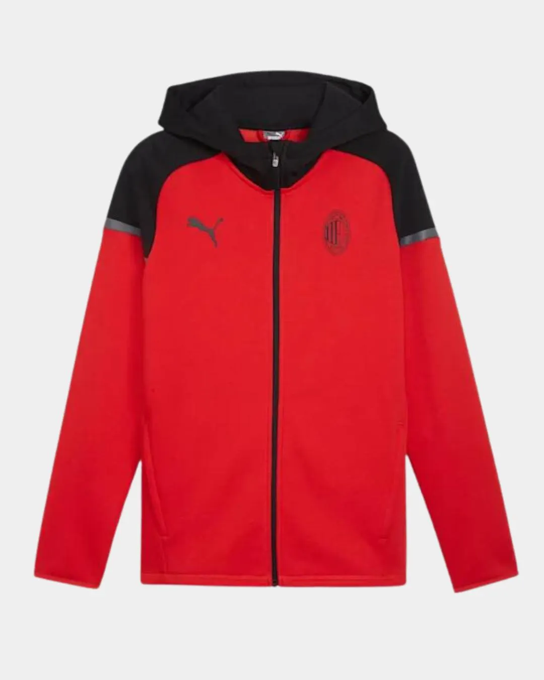 Veste à capuche Casuals Milan AC 2023/2024 - Noir/Rouge