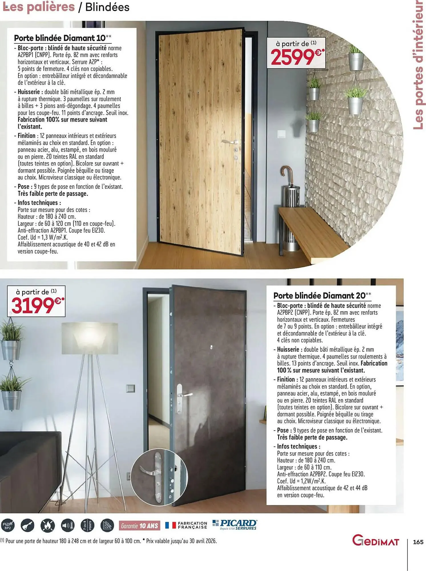 Catalogue Gedimat du 14 avril au 30 avril 2026 - Catalogue page 165