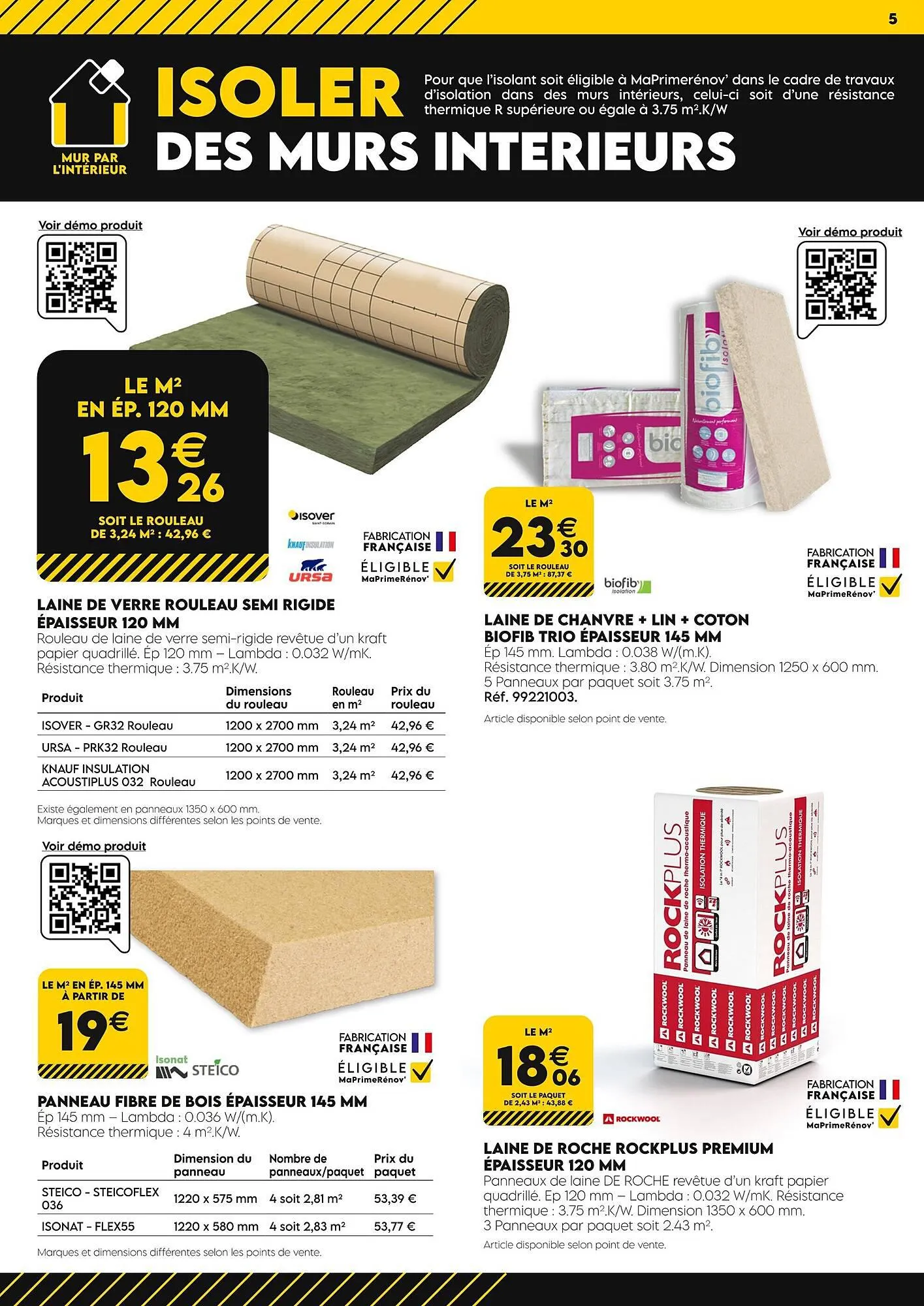 Catalogue Tout faire matériaux du 1 octobre au 31 octobre 2023 - Catalogue page 5