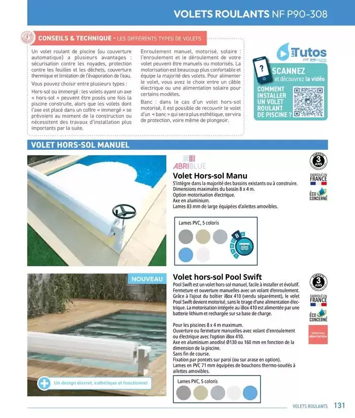 Les plaisir de l'eau Piscine,Spa,Arrosage du 10 mars au 31 décembre 2025 - Catalogue page 131