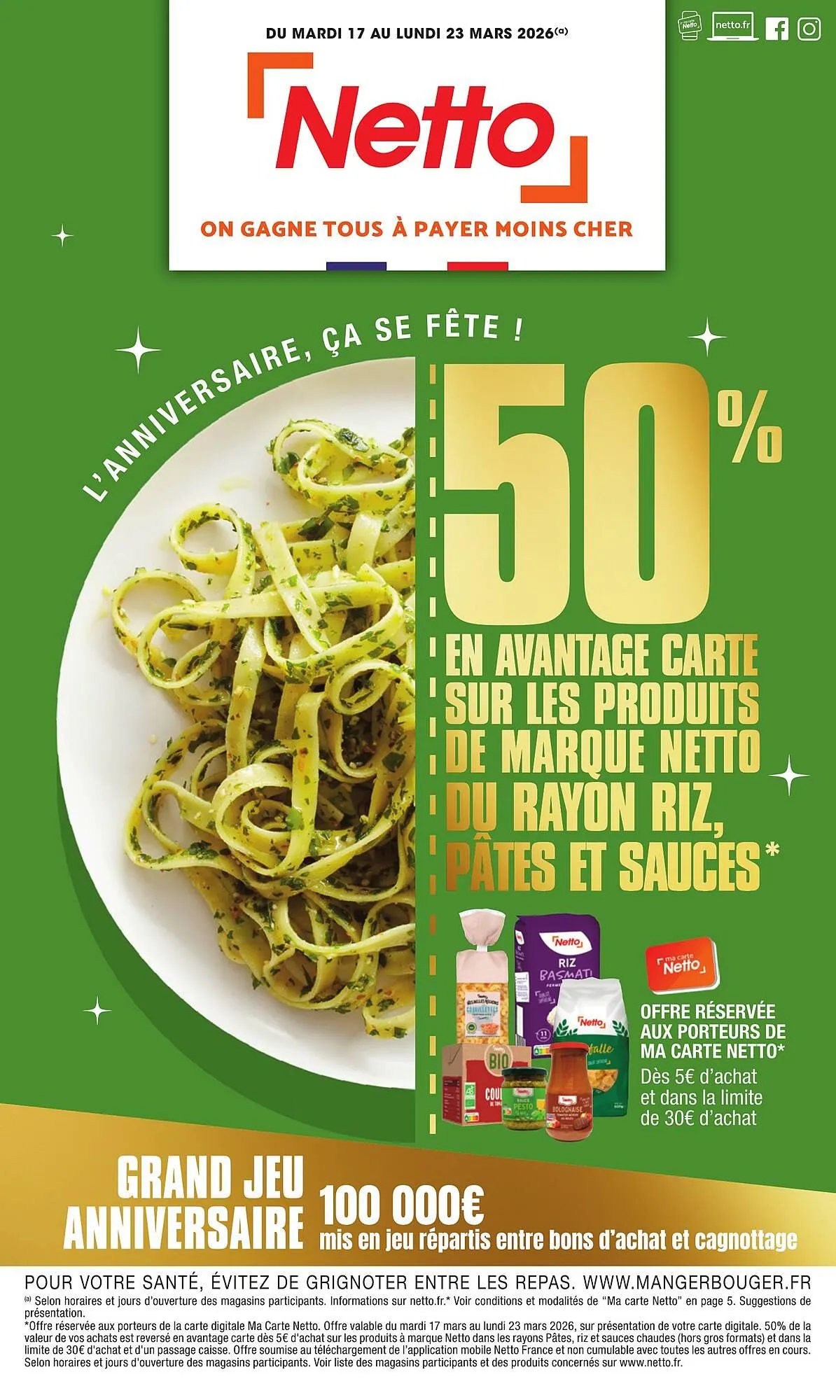 Catalogue Netto du 17 mars au 23 mars 2026 - Catalogue page 1