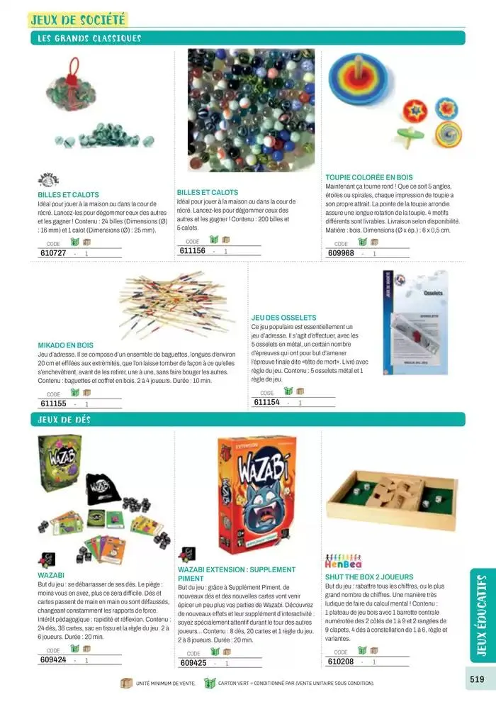 Nos Catalogues Thématiques du 1 janvier au 31 décembre 2025 - Catalogue page 521