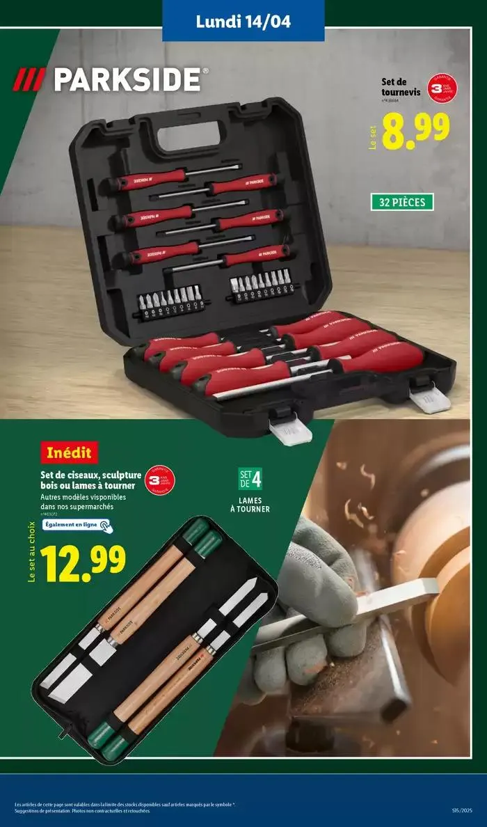 Découvrez la sélection de produits mode et bricolage à prix Lidl ! du 14 avril au 17 avril 2025 - Catalogue page 11