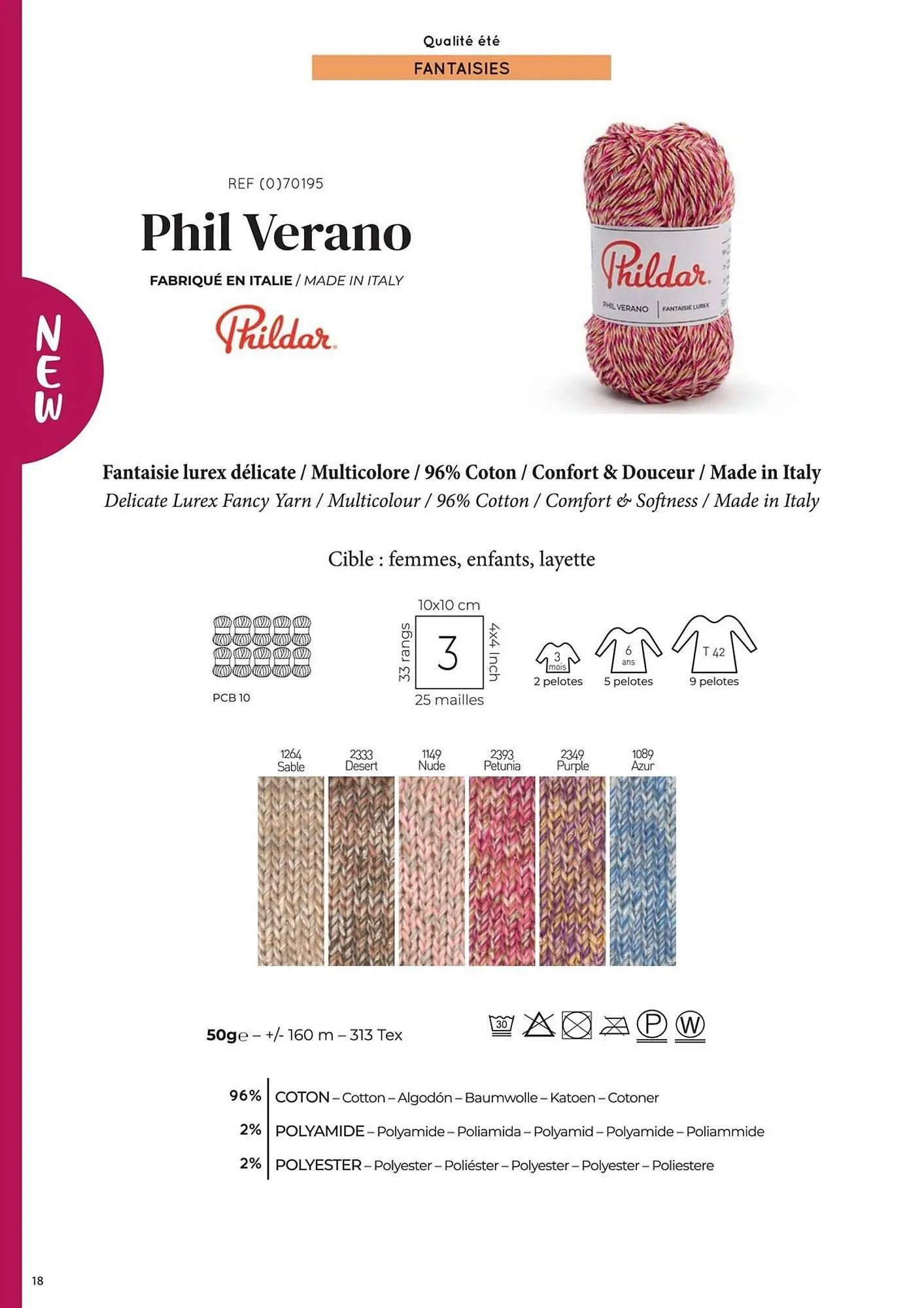 Catalogue Phildar du 10 décembre au 31 août 2025 - Catalogue page 18
