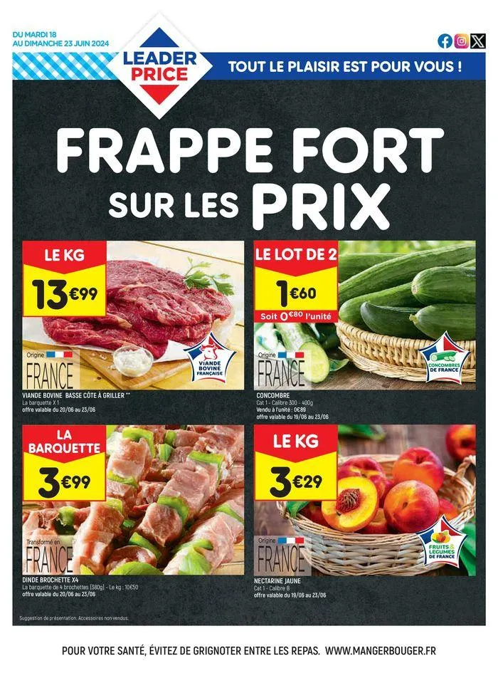 FRAPPE FORT SUR LES PRIX - 1