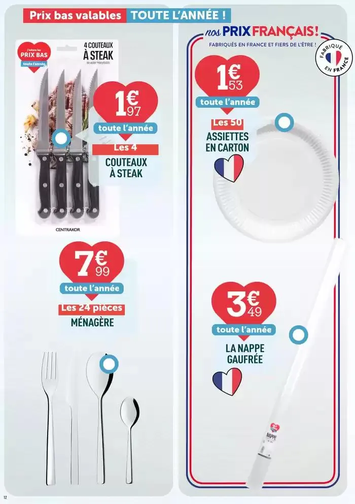 Le catalogue prix bas ! du 4 avril au 30 avril 2025 - Catalogue page 12