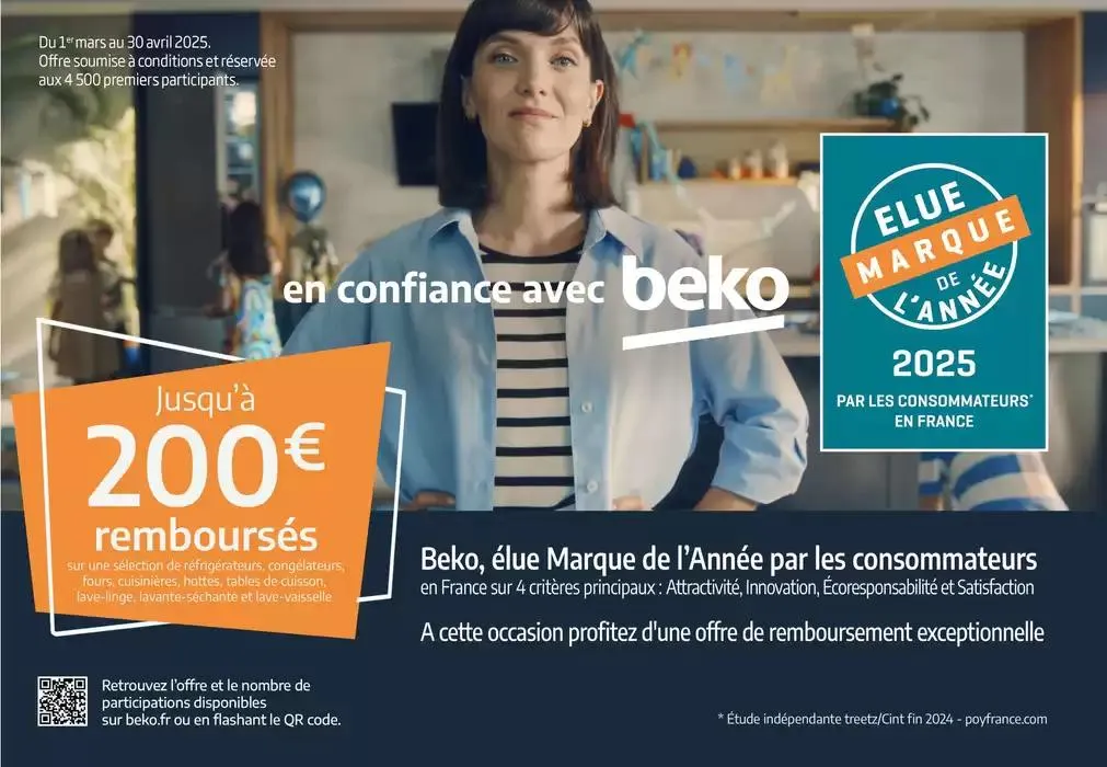 Beko vous rembourse jusqu'à 200€ du 3 mars au 30 avril 2025 - Catalogue page 1