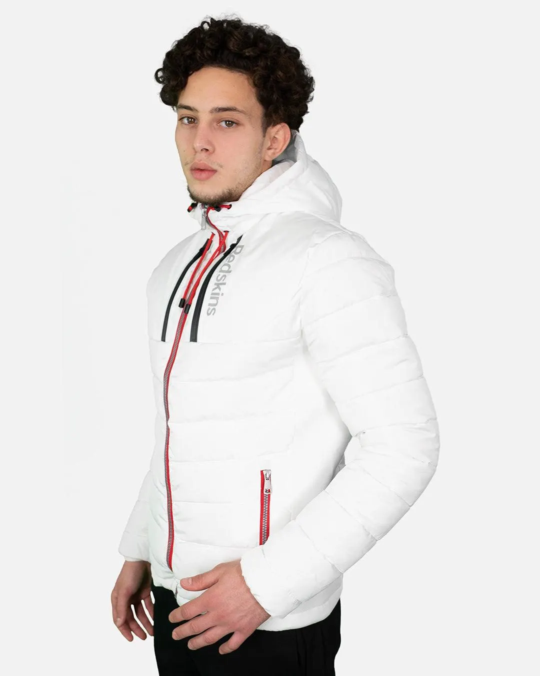 Redskins Venture Swell Down Jacket - White/Black/Red