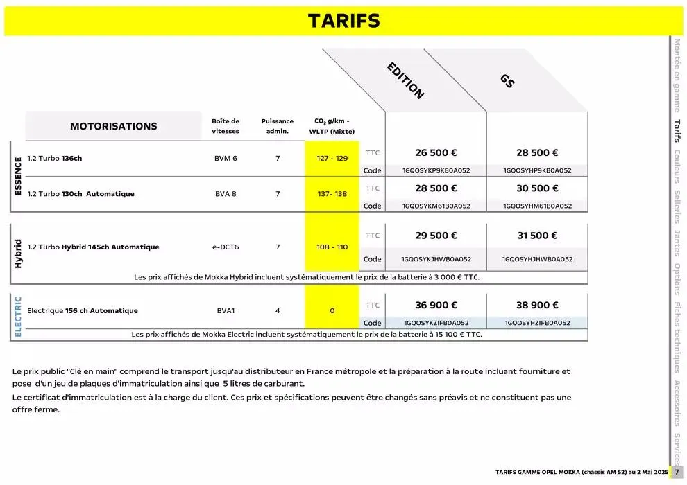 Opel Nouveau Mokka du 12 mai au 12 mai 2026 - Catalogue page 7
