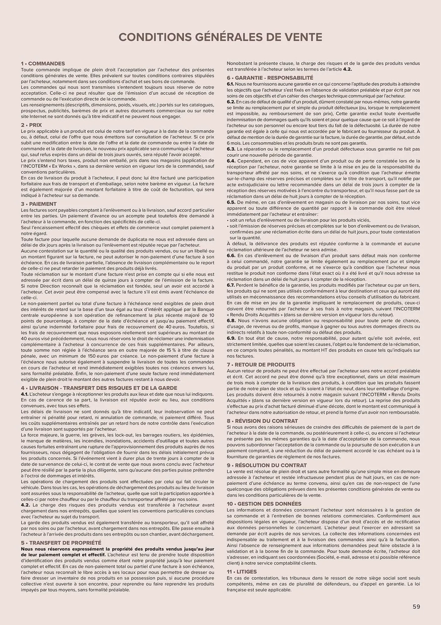 Catalogue Prolians du 26 septembre au 31 décembre 2026 - Catalogue page 59