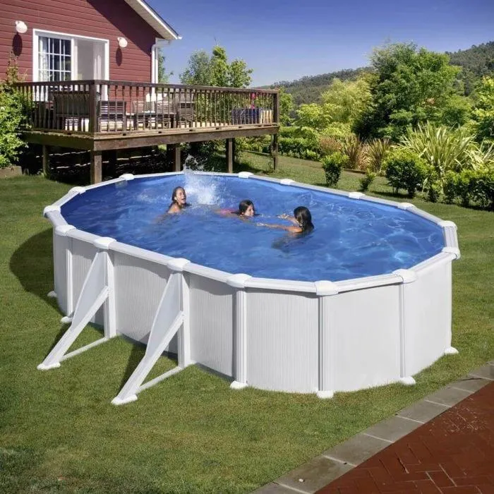 Piscine hors-sol acier 5,27 x 3,27 x 1,32 m