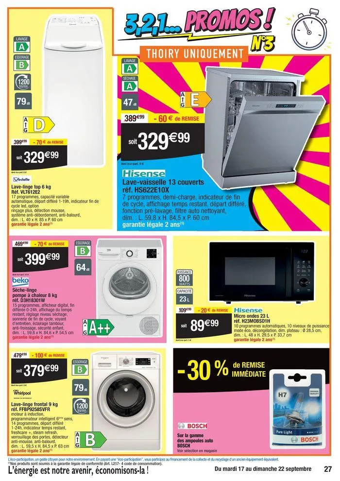 3,2,1… Promos ! du 17 septembre au 22 septembre 2024 - Catalogue page 27