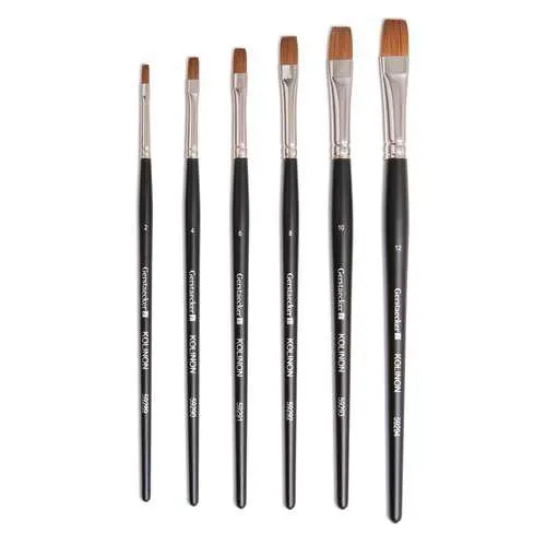 Pinceau aquarelle Kolinon Gerstaecker, plat