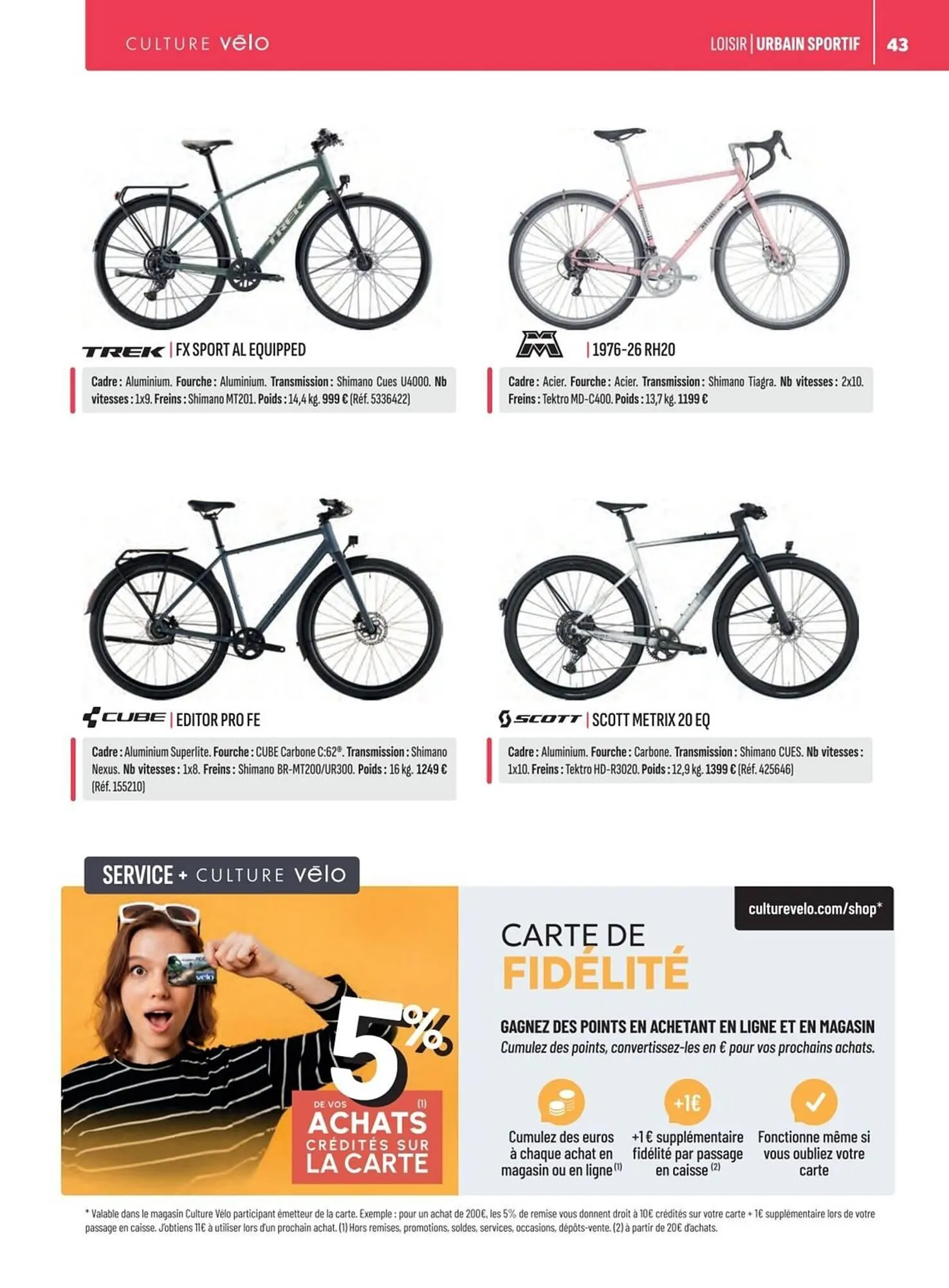 Catalogue Culture Vélo du 19 décembre au 31 décembre 2026 - Catalogue page 43