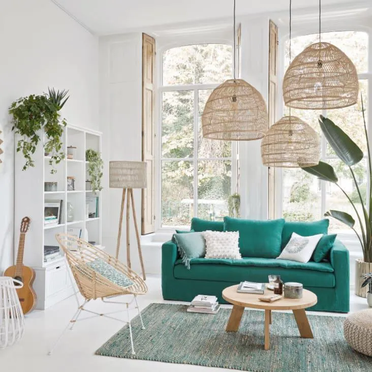 Portacandela beige e bianca