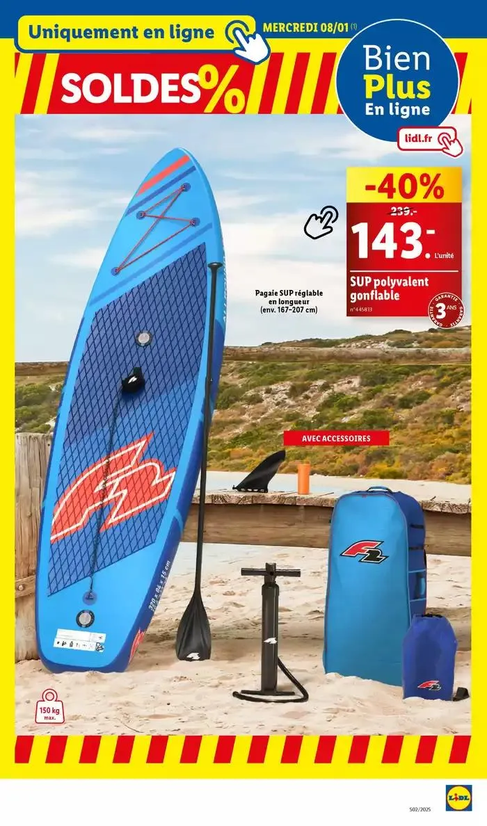 Réveillez le sportif en vous! Atteignez vos objectifs grâce aux affaires de sport Lidl. du 8 janvier au 13 janvier 2025 - Catalogue page 5
