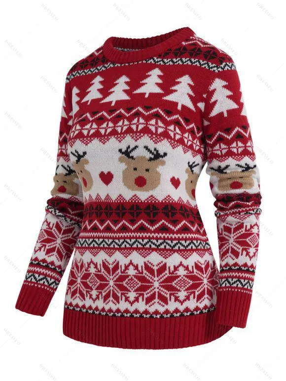 Pull Imprimé Élément de Noël