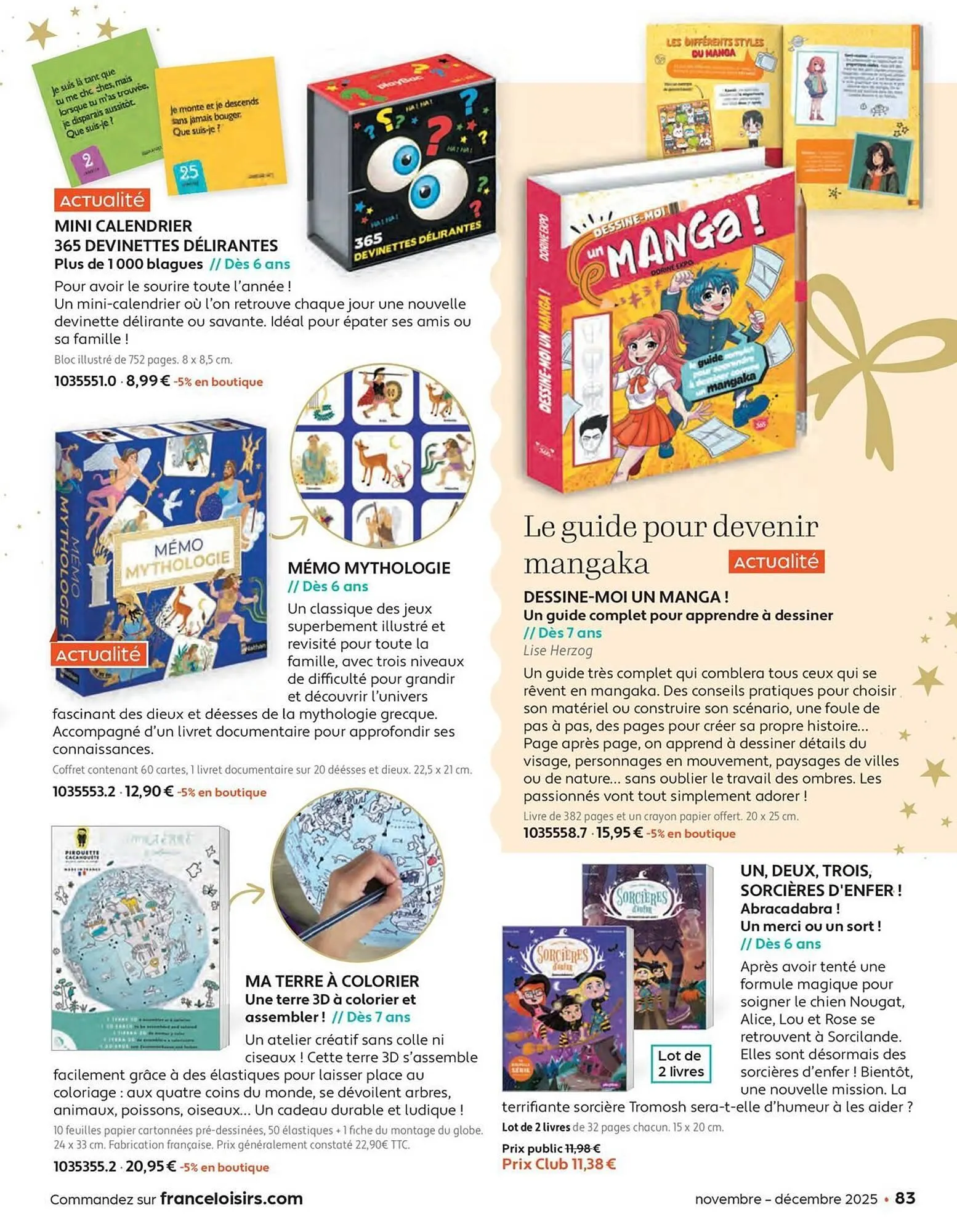 Catalogue France Loisirs du 3 novembre au 31 décembre 2025 - Catalogue page 83
