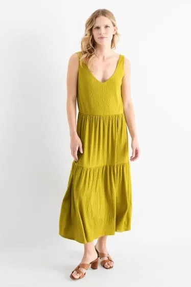 A-line dress - textured