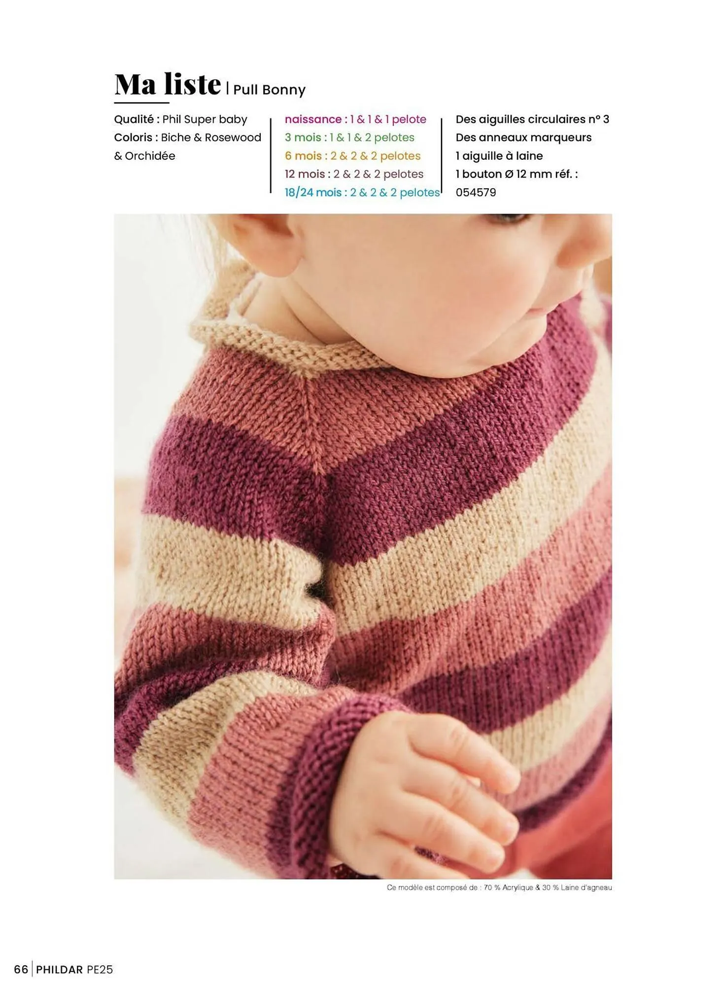 Catalogue Phildar du 15 janvier au 31 août 2025 - Catalogue page 66