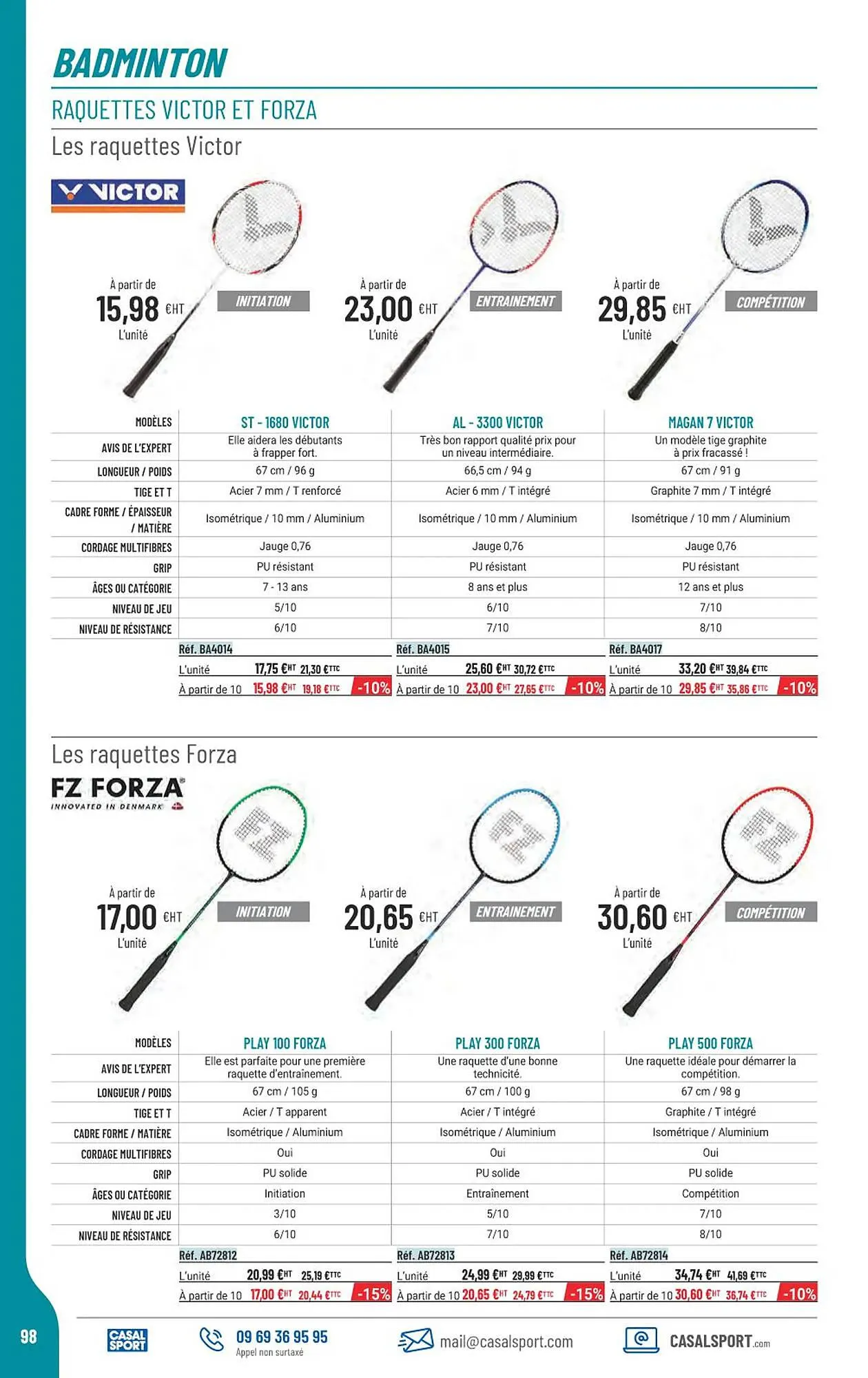 Catalogue Casal Sport du 22 janvier au 31 décembre 2026 - Catalogue page 70