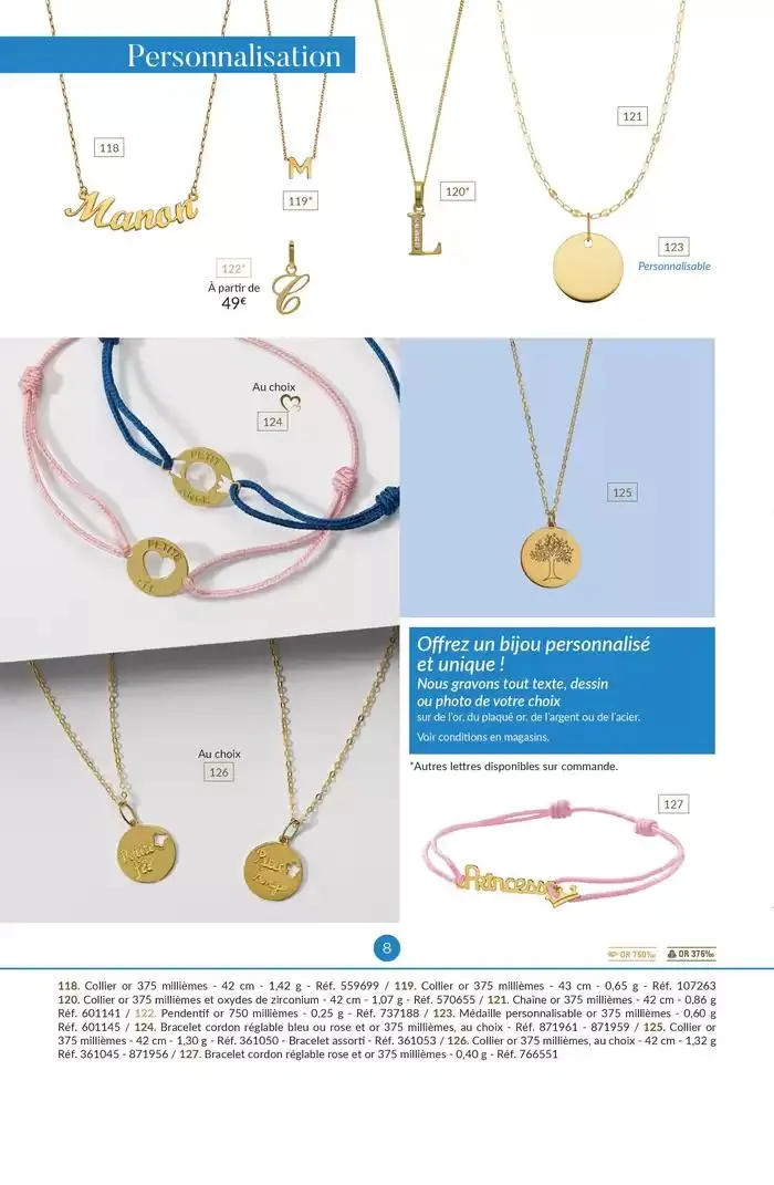 La Vie en Or : Baptême - Communion du 13 mars au 31 décembre 2025 - Catalogue page 8