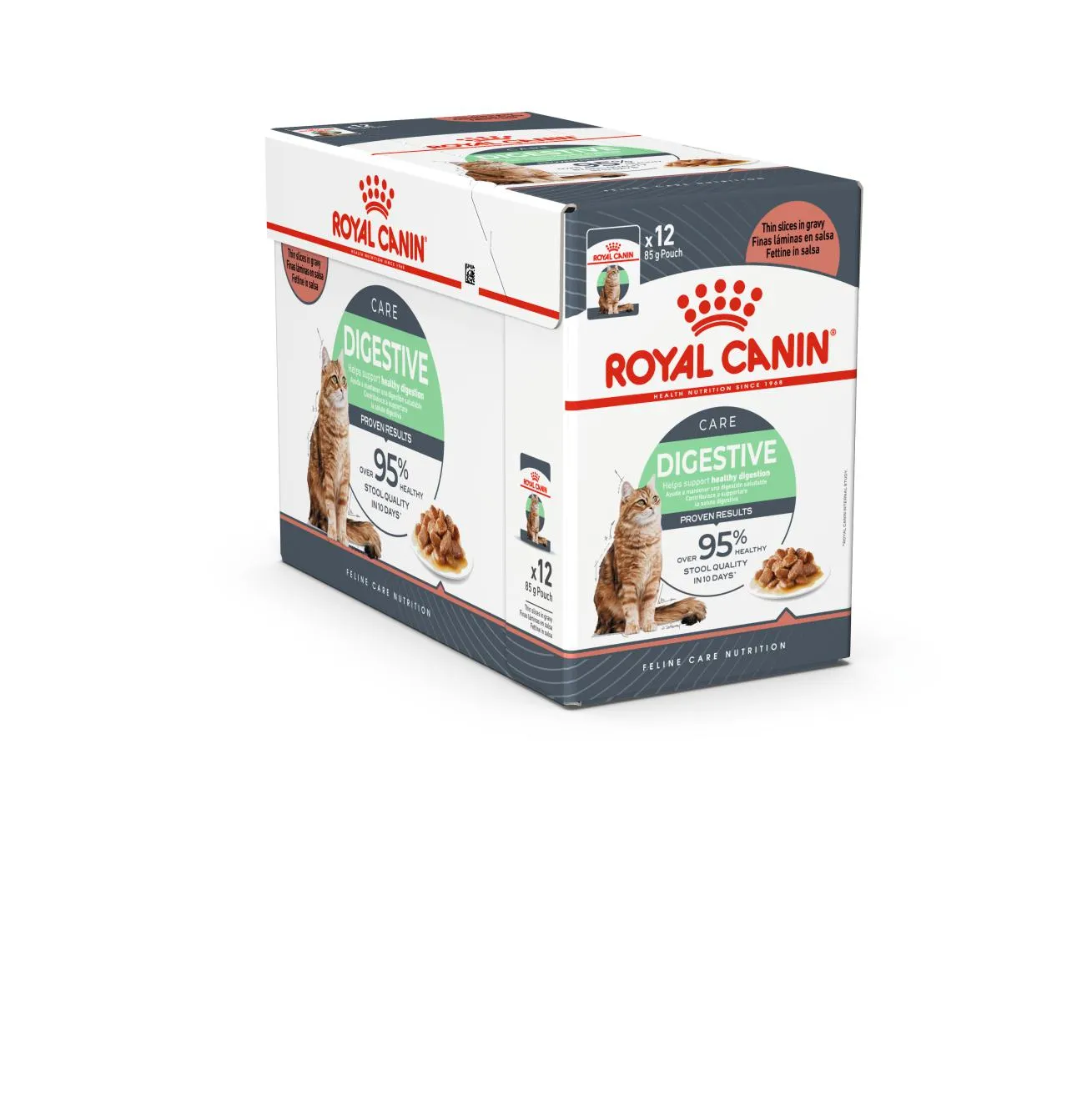 Royal canin digest sensitive in gravy - volledig natvoer voor katten (fijne plakjes in saus) - 12x85g