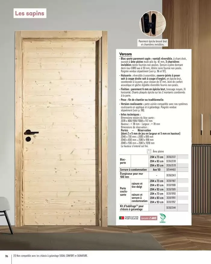 Aménagents Intérieurs 2025 du 1 janvier au 31 décembre 2025 - Catalogue page 76