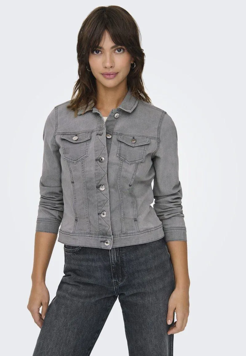 ONLWONDER JACKET - Veste en jean - medium grey denim