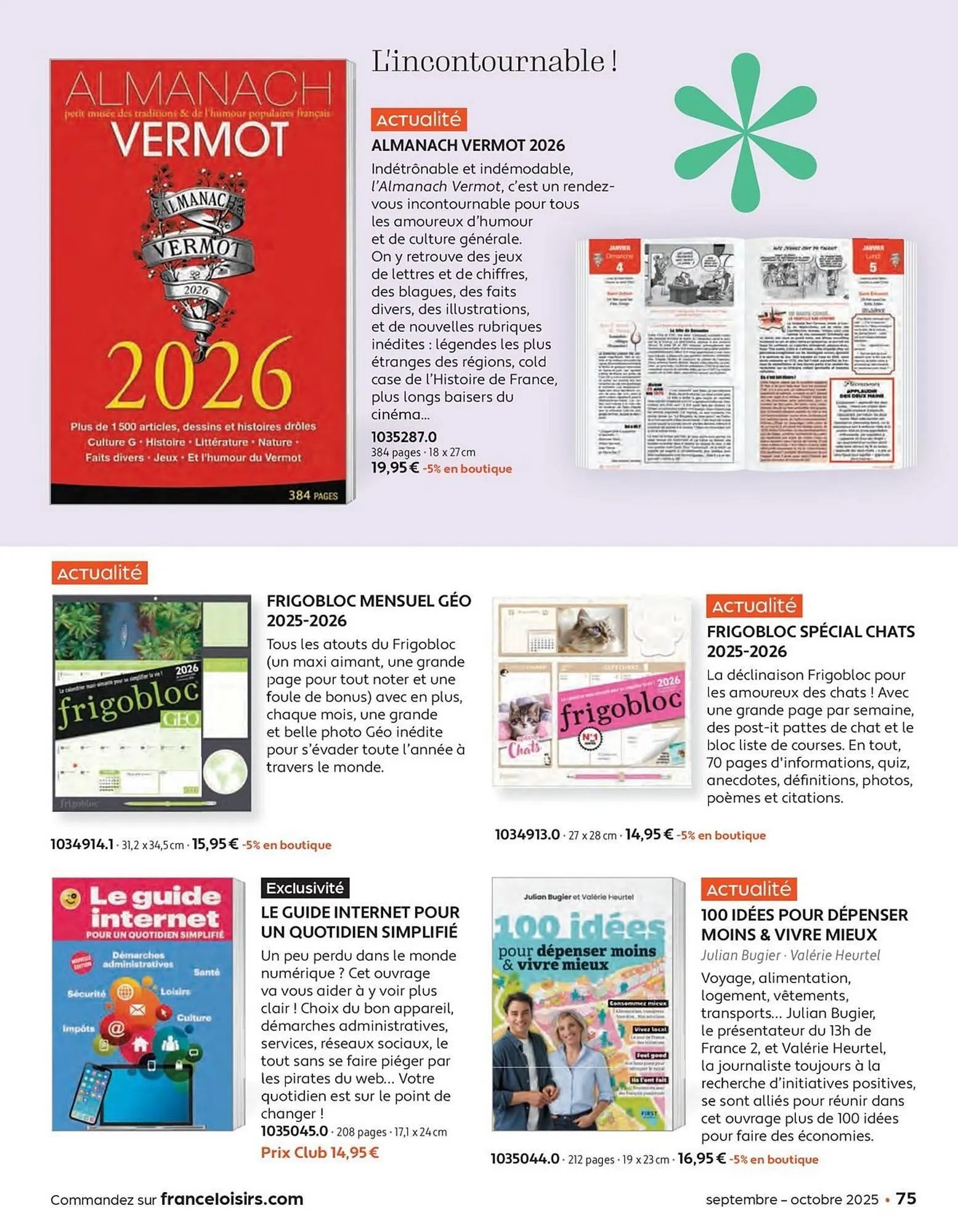 Catalogue France Loisirs du 1 septembre au 31 octobre 2025 - Catalogue page 75