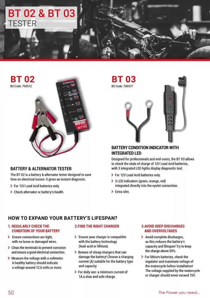 BS BATTERY 2024 du 26 mars au 31 décembre 2025 - Catalogue page 50