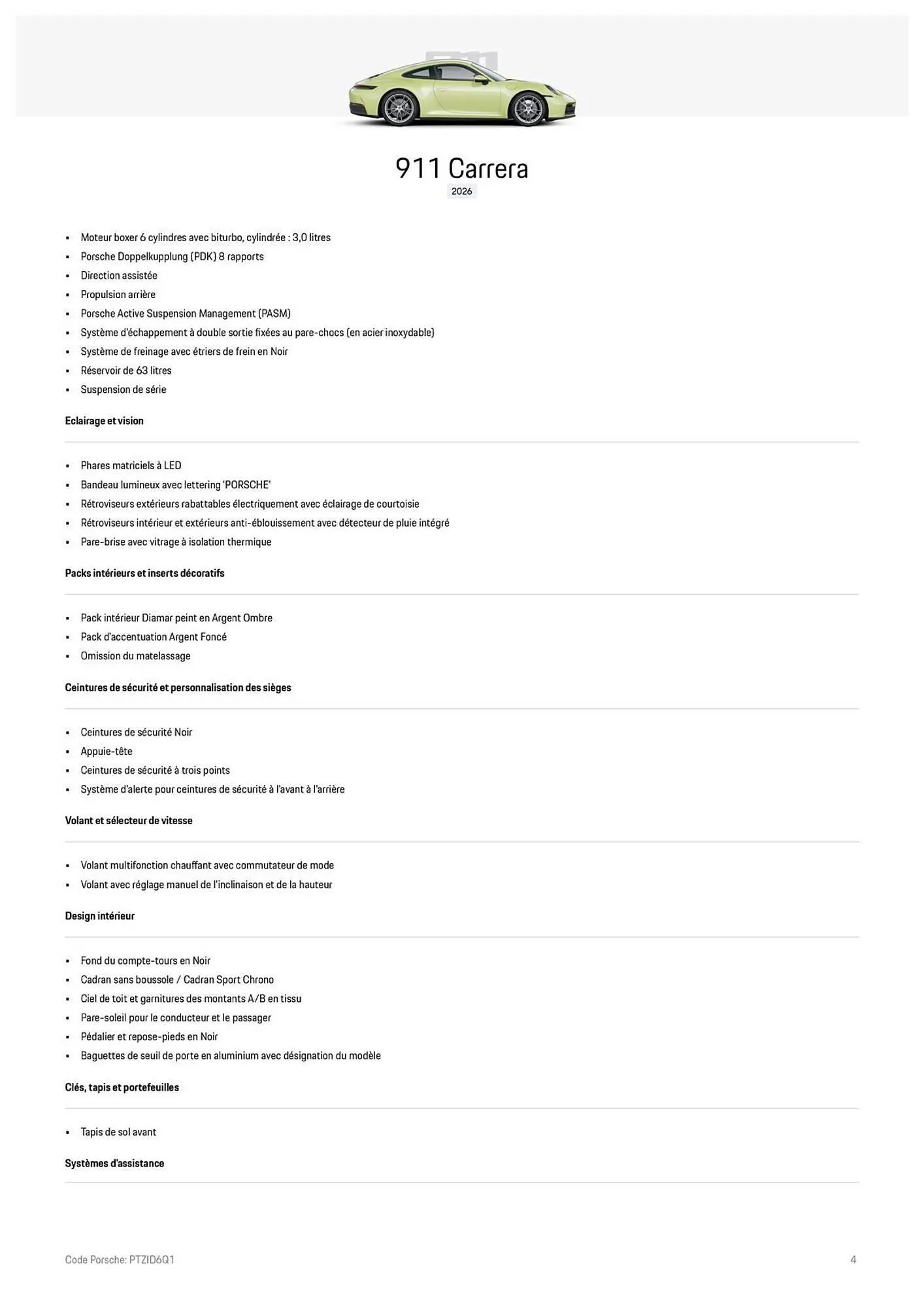 Catalogue Porsche du 24 octobre au 31 décembre 2025 - Catalogue page 4