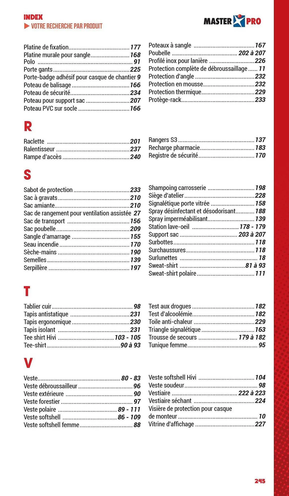 Catalogue Master Pro du 3 mars au 31 décembre 2025 - Catalogue page 247