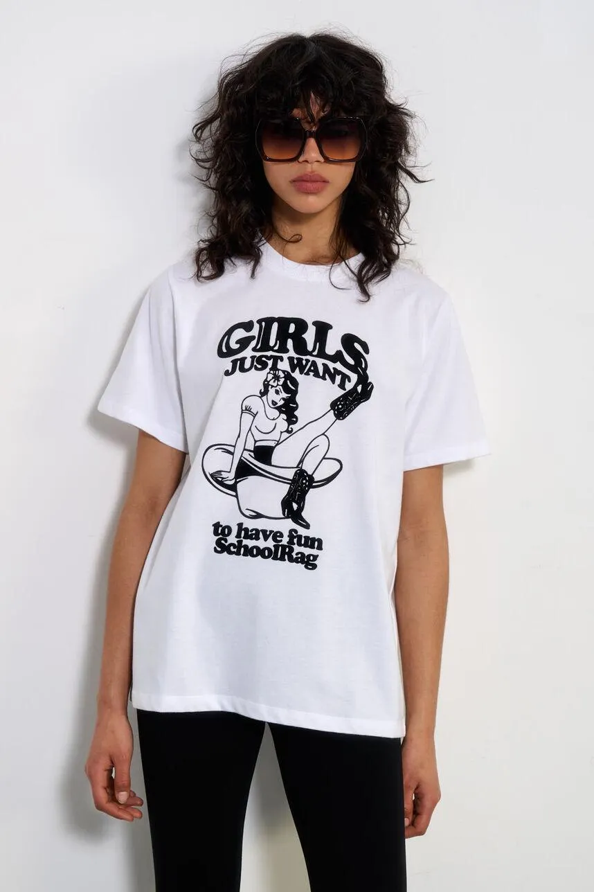 Tee-shirt oversize en jersey COWGIRL