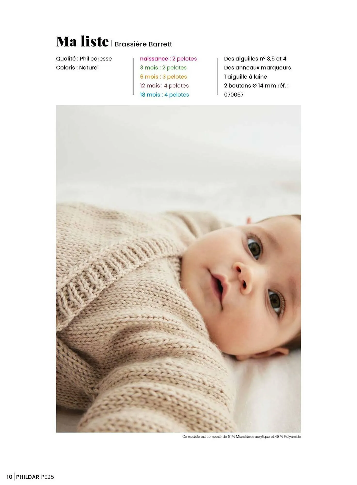 Catalogue Phildar du 15 janvier au 31 août 2025 - Catalogue page 10