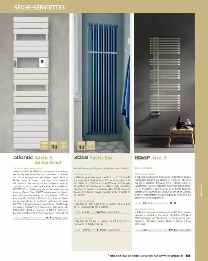 SALLE DE DE BAINS ET CARRELAGE 2025 du 11 avril au 31 décembre 2025 - Catalogue page 357