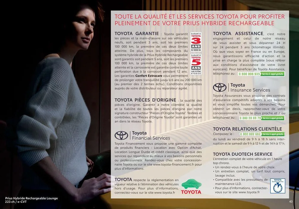 Toyota Prius Hybride Rechargeable du 13 septembre au 13 septembre 2025 - Catalogue page 43