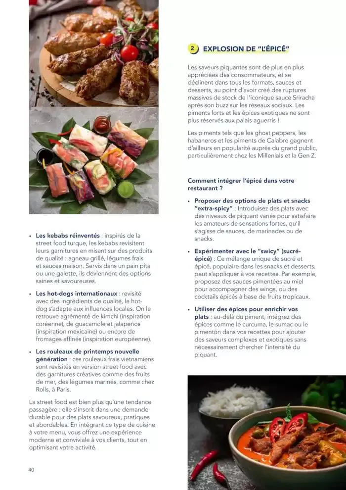 Metro Tendances Restauration 2025 du 3 février au 31 décembre 2025 - Catalogue page 40