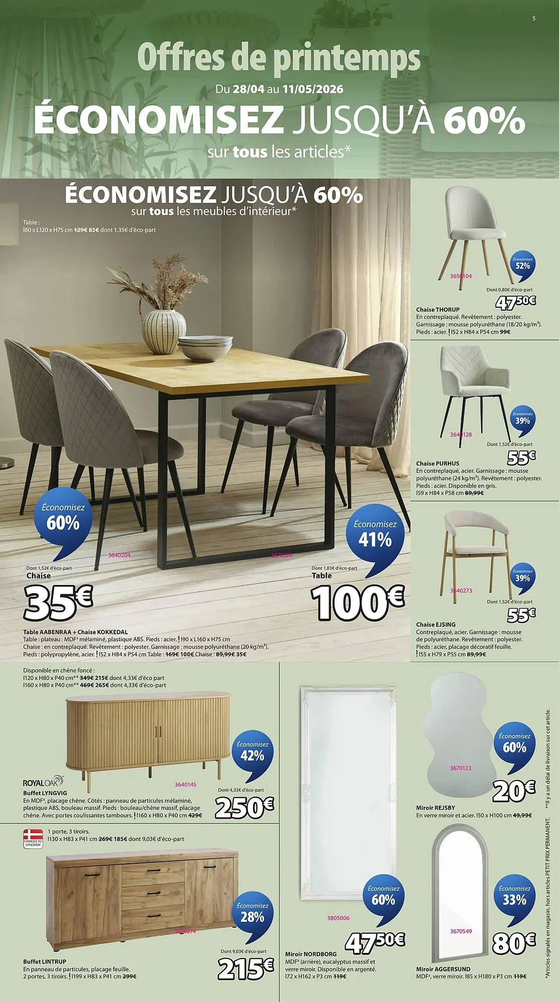 Catalogue JYSK du 28 avril au 11 mai 2026 - Catalogue page 5