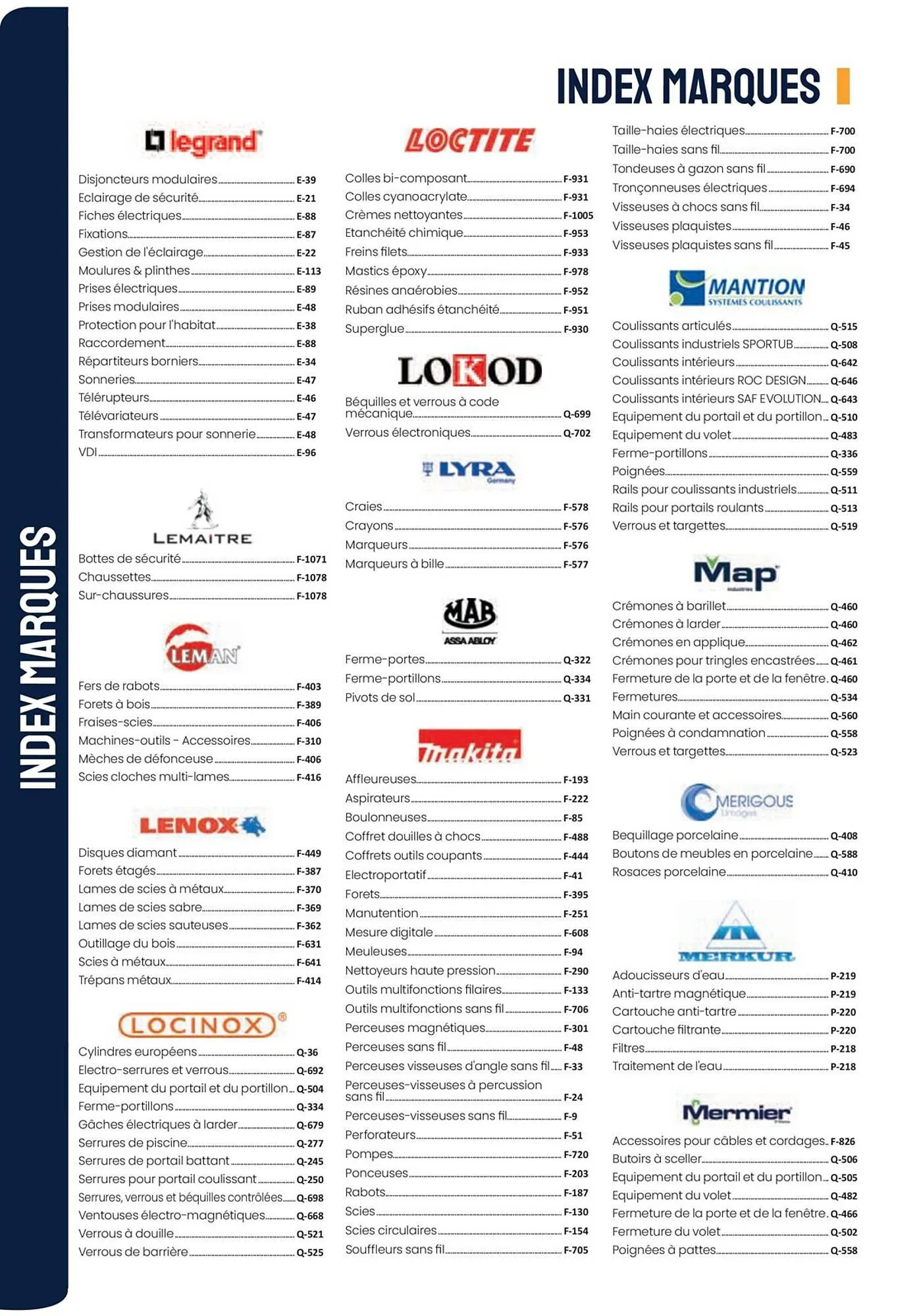 Catalogue Au Forum du Bâtiment du 4 mai au 30 septembre 2023 - Catalogue page 60